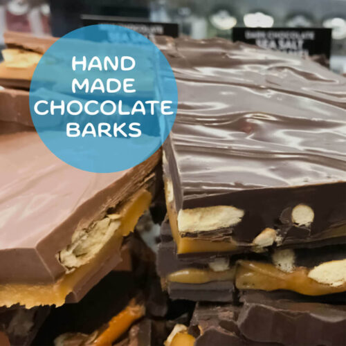 Over 25 handmade Chocolate Barks!